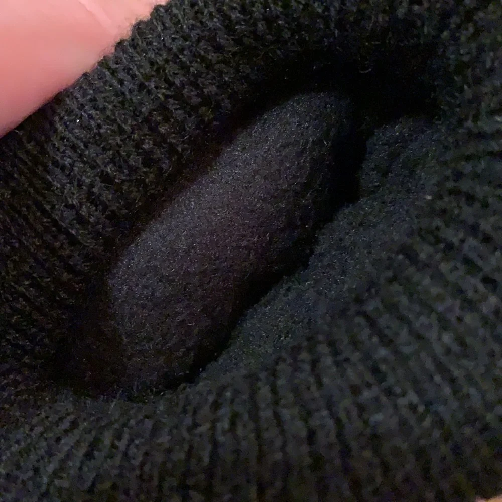 Kids thinsulate insulated warm lined mitten rubber palms SMALL MEDIUM black gray